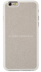 Пластиковый чехол-накладка для iPhone 6 Ozaki O!coat 0.3 + Canvas Case, цвет Gray (OC557GE)