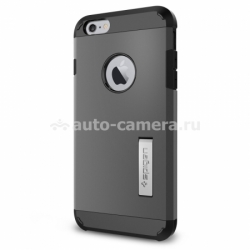 Пластиковый чехол-накладка для iPhone 6 Plus SGP-Spigen Tough Armor Series, цвет Steel (SGP10953)