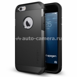 Пластиковый чехол-накладка для iPhone 6 SGP-Spigen Tough Armor, цвет Black (SGP10968)