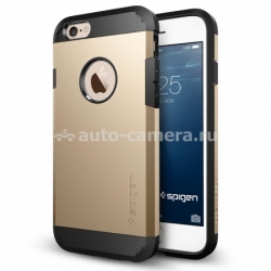 Пластиковый чехол-накладка для iPhone 6 SGP-Spigen Tough Armor, цвет Champagne (SGP10970)