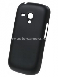 Пластиковый чехол-накладка для Samsung Galaxy S4Mini (i9190) iCover Rubber, цвет black (GS4M-RF-BK)