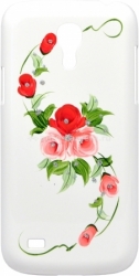 Пластиковый чехол-накладка для Samsung Galaxy S4Mini (i9190) iCover Vintage Rose, цвет white/pink( GS4M-HP/W-VR/P)
