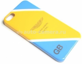 Пластиковый чехол-накладка на заднюю крышку iPhone 5C Aston Martin Racing, цвет yellow/blue