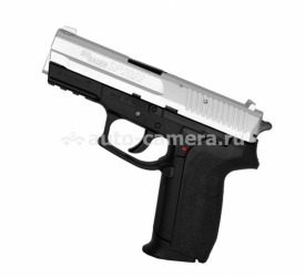 Пневматический пистолет Cybergun Sig Sauer SP 2022 металлический затвор, никель