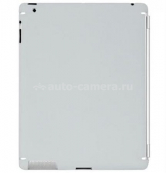 Полиуретановая наклейка на заднюю панель для iPad 2 Zagg LEATHERskins, цвет synthetic gray