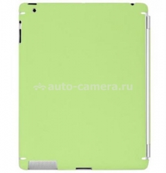 Полиуретановая наклейка на заднюю панель для iPad 2 Zagg LEATHERskins, цвет synthetic green