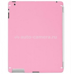 Полиуретановая наклейка на заднюю панель для iPad 2 Zagg LEATHERskins, цвет synthetic pink
