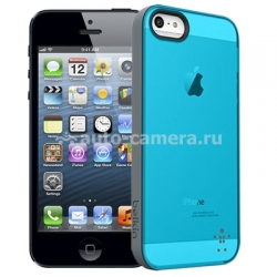 Полиуретановый чехол на заднюю крышку iPhone 5 / 5S Belkin Grip Candy Sheer Case, цвет reflection/gray (F8W138TTC05)