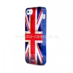 Полиуретановый чехол на заднюю крышку iPhone 5 / 5S PURO Flag Cover, цвет UK (IPC5UK1)