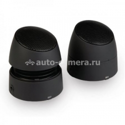 Портативная акустическая мини-стереосистема для iPhone, iPod, iPad, Samsung и HTC iBest, цвет черный (PS-220B)