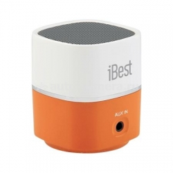 Портативная акустическая система для iPhone, iPod, iPad, Samsung и HTC iBest, цвет оранжевый (AS01or)