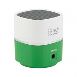 Портативная акустическая система для iPhone, iPod, iPad, Samsung и HTC iBest, цвет зеленый (AS01gr)