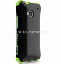 Противоударный чехол для HTC ONE Ballistic Aspira Series, цвет black/lime green (AP1132-A005)