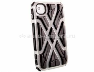 Противоударный чехол для iPhone 4 и 4S G-Form X-Protect Case, цвет black/transparent (CP1IP4005E)