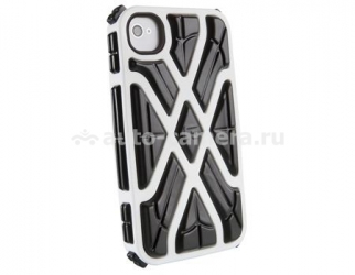 Противоударный чехол для iPhone 4 и 4S G-Form X-Protect Case, цвет black/white (CP1IP4012E)