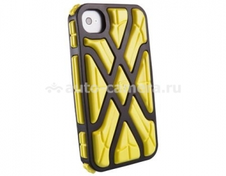 Противоударный чехол для iPhone 4 и 4S G-Form X-Protect Case, цвет black/yellow (CP1IP4004E)