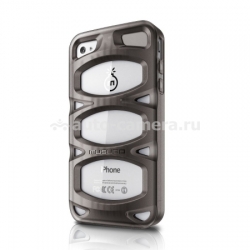 Противоударный чехол для iPhone 4S Musubo Double X Case, цвет black (MU11005BK)