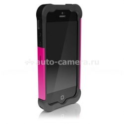 Противоударный чехол для iPhone 5 / 5S Ballistic Shell Gel (SG) Series, цвет black/hotpink (SG0926-M365)