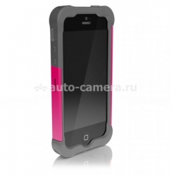 Противоударный чехол для iPhone 5 / 5S Ballistic Shell Gel (SG) Series, цвет charcoal/raspberry (SG0926-M115)