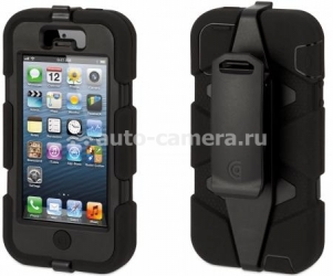 Противоударный чехол для iPhone 5 / 5S Griffin Survivor Case, цвет black (GB35677)