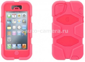 Противоударный чехол для iPhone 5 / 5S Griffin Survivor Case, цвет pink (GB35689)