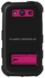 Противоударный чехол для Samsung Galaxy S3 (i9300) Ballistic Hard Core Series Case, цвет black/hot pink (HC0952-M365)