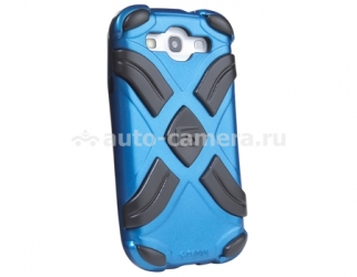 Противоударный чехол для Samsung Galaxy S3 (i9300) G-Form Extreme Grid Case, цвет black/blue (EPHS00104BE)
