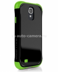Противоударный чехол для Samsung Galaxy S4 (i9500) Ballistic Aspira Series, цвет black/lime green (AP1156-A005)