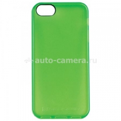 Резиновый чехол на заднюю крышку iPhone 5 / 5S Scosche glosSEE, цвет green (IP5TPUG)