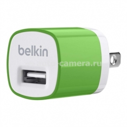 Сетевое зарядное устройство для iPhone, iPod, Samsung, HTC Belkin MIXIT&#8593; Home Charger, цвет green (F8J017ttGRN)
