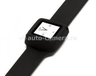 Силиконовый чехол-браслет для iPod Nano 6G Griffin Slap, цвет black (GB02202)