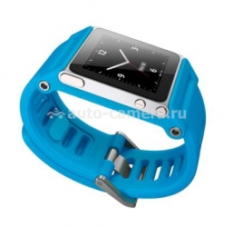 Силиконовый чехол-браслет для iPod Nano 6G LunaTik CMKY TikTok Watch Band, цвет blue (TTBLU-008)