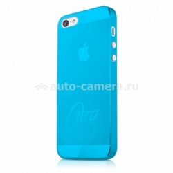 Силиконовый чехол на заднюю крышку iPhone 5 / 5S Itskins ZERO.3, цвет blue (_APH5-ZERO3-BLUE)