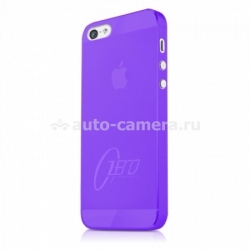 Силиконовый чехол на заднюю крышку iPhone 5 / 5S Itskins ZERO.3, цвет purple (APH5-ZERO3-PRPL)