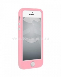 Силиконовый чехол на заднюю крышку iPhone 5 / 5S Switcheasy Colors, цвет BabyPink (SW-COL5-BP)