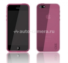 Силиконовый чехол-накладка для iPhone 5 / 5S Caze Zero SoftShell, цвет pink