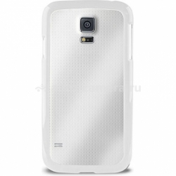 Силиконовый чехол-накладка для Samsung Galaxy S5 (G900F) Puro Clear Cover, цвет White (SGS5CLEARWHI)