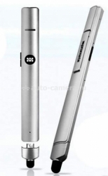 Стерео Bluetooth гарнитура c функцией стилуса для iPhone, iPad, Samsung и HTC Promate BluPen.2, цвет Silver