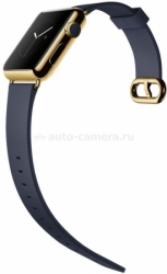 Умные часы для iPhone Apple Watch Edition, корпус 42 мм, 18-каратное золото, цвет Темно-синий с классической пряжкой