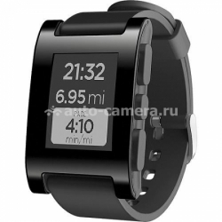 Умные наручные часы для iPhone, Samsung и HTC Pebble Watch, цвет black