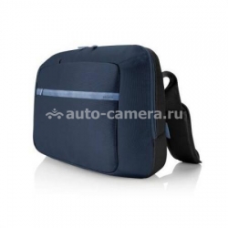Универсальная сумка для Macbook 15" и других ноутбуков 15.6" Belkin Core Messenger Bag, цвет синий (F8N112EAMDM)