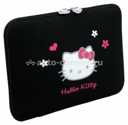 Универсальный чехол-папка для MacBook 13" и других ноутбуков 13" Port Designs Hello Kitty Skin, цвет Black Flowers (HKNE13BL)