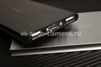 Универсальный внешний аккумулятор для iPad, iPhone, Samsung и HTC REMAX PowerBox 10000 mAh, цвет Black (APH-bat10000b)