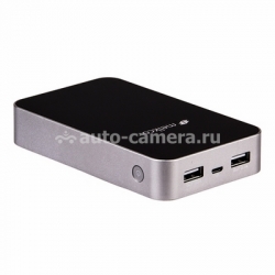 Универсальный внешний аккумулятор для iPhone, iPad, Samsung и HTC Melkco Power Bank Mega 11000 mAh, цвет black (MKPBM1BE)