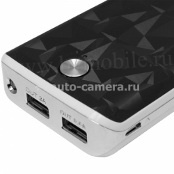 Универсальный внешний аккумулятор для iPhone, iPad, Samsung и HTC Power Bank 8800 mAh, цвет black (BRS-088BL)