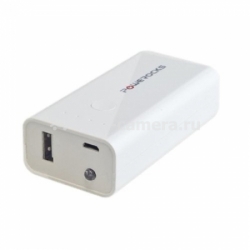 Универсальный внешний аккумулятор для iPhone, iPad, Samsung и HTC Powerocks Stone2 6000 mAh, цвет White (ST-PR-2AB)