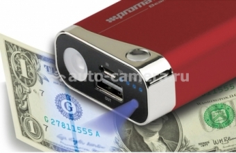 Универсальный внешний аккумулятор для iPhone, iPad, Samsung и HTC Promate Beam 5200 mAh, цвет maroon