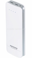 Универсальный внешний аккумулятор для iPhone, iPad, Samsung и HTC Promate ProVolta-18 18000 mAh, цвет white