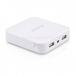 Универсальный внешний аккумулятор для iPhone, iPod, Samsung и HTC Yoobao Power Bank Master М4 10400 mAh, цвет White