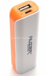 Универсальный внешний аккумулятор для iPhone, Samsung и HTC Auzer 1500 mAh, цвет White / Orange (AP1500)